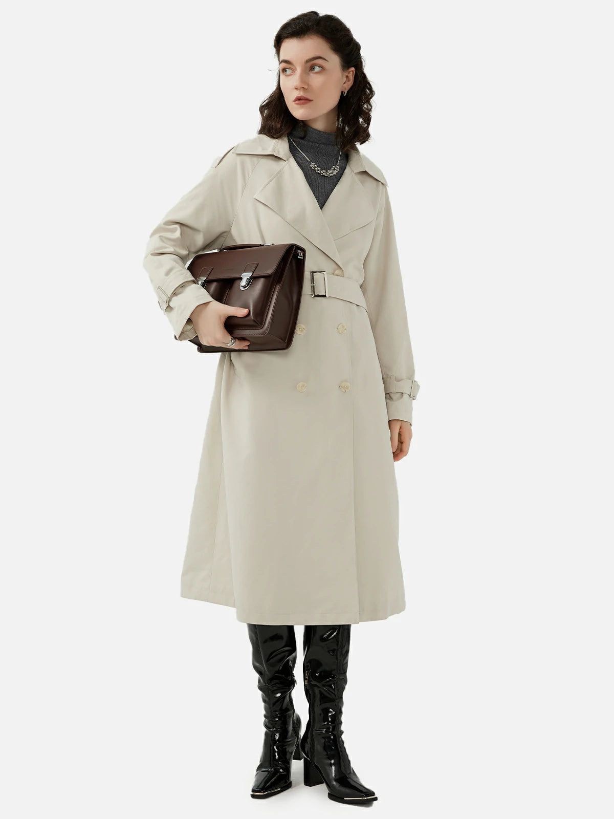 Double-Breasted Trench Coat | SDEER