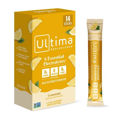 Ultima Replenisher Daily Hydration Electrolyte Stick Packs - Lemonade - 1.8oz/14ct | Target