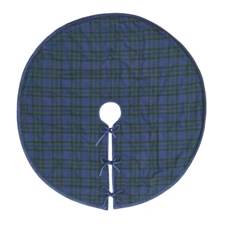 Blue Angie Plaid Christmas Tree Skirt, 60", by My Texas House | Walmart (US)