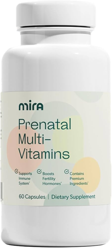MIRA Prenatal Multi-Vitamins for Women, Folate & Choline, Supplement for Before, During, and Post... | Amazon (US)