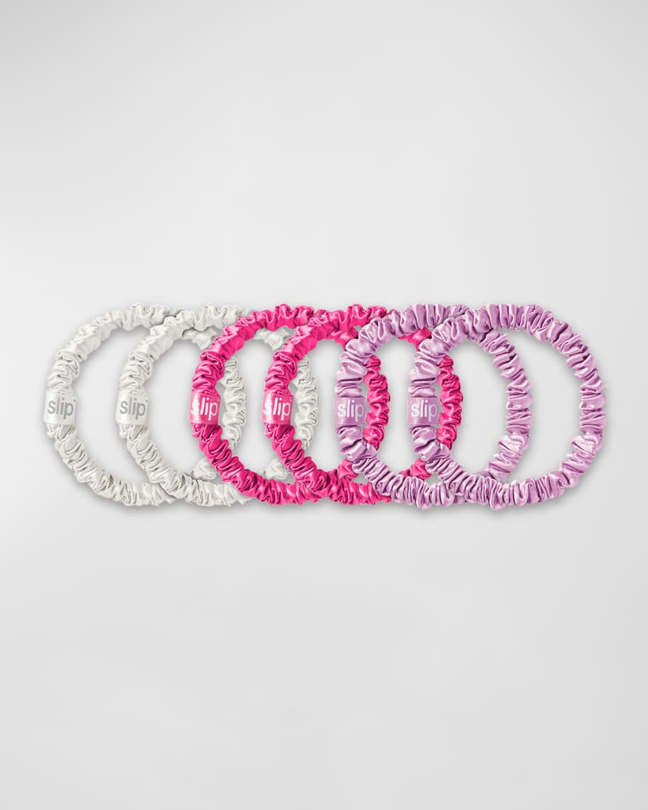 Slip Pure Silk Skinny Scrunchies, 6 Pack | Neiman Marcus
