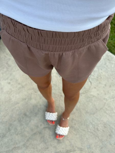Comfy shorts size Xs or xxs super soft pearl sandals super comfy for walking 

#LTKunder50 #LTKsalealert #LTKunder100