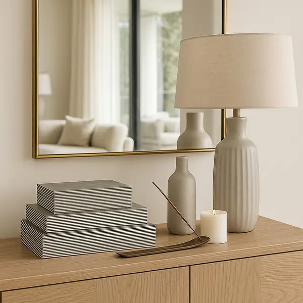 Decorative Box with Lid - Set of 3, 10", 11", 12", White - 12.0" | Bed Bath & Beyond