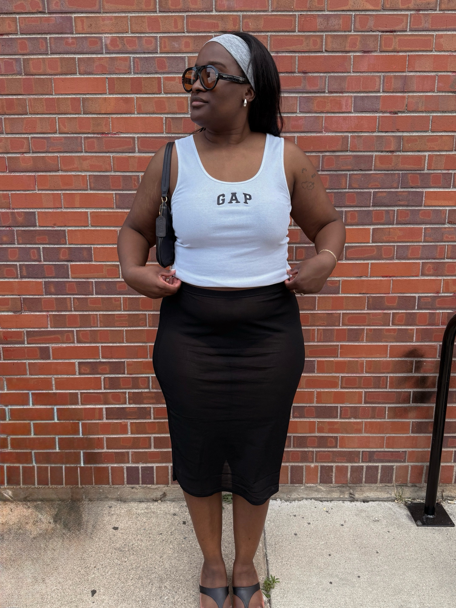 styling a sheer skirt for summer 