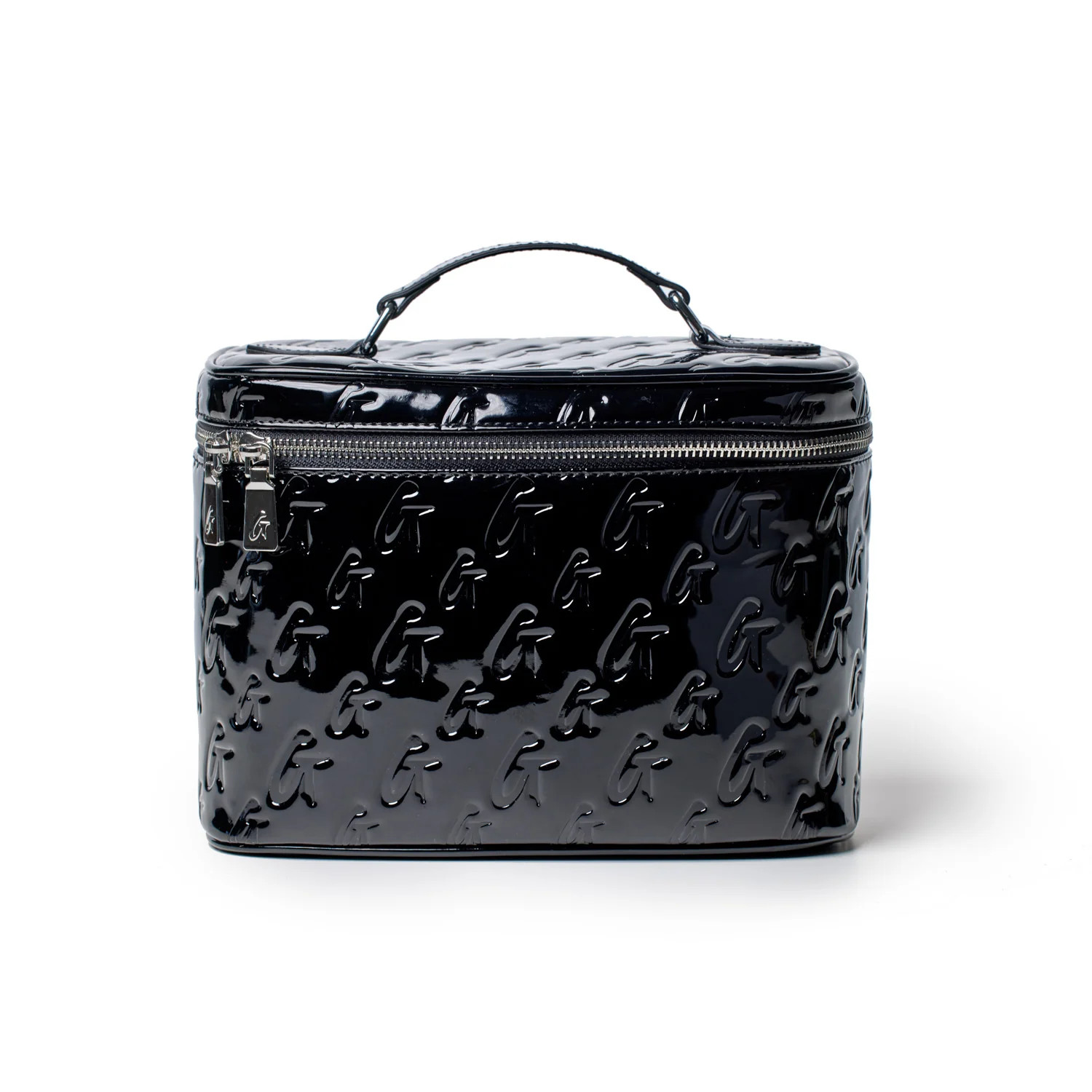 LARGE MONOGRAM TOILETRY BAG - MIRROR BLACK | Glam-Aholic Lifestyle