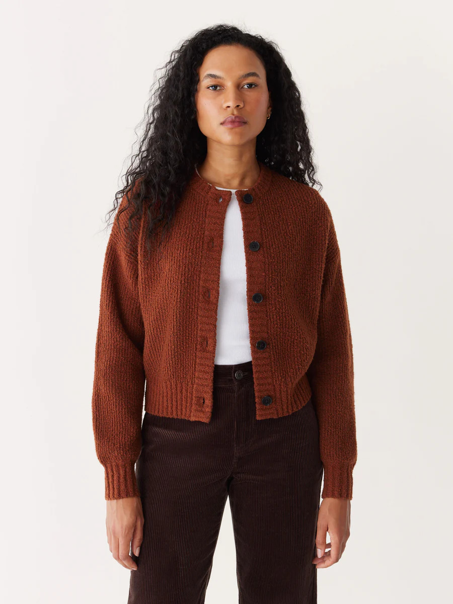 The Seawool® Sweater Cardigan in Smoked Paprika | Frank And Oak