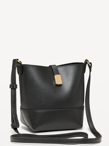 Small Preppy Bucket Crossbody Bag | Old Navy (US)