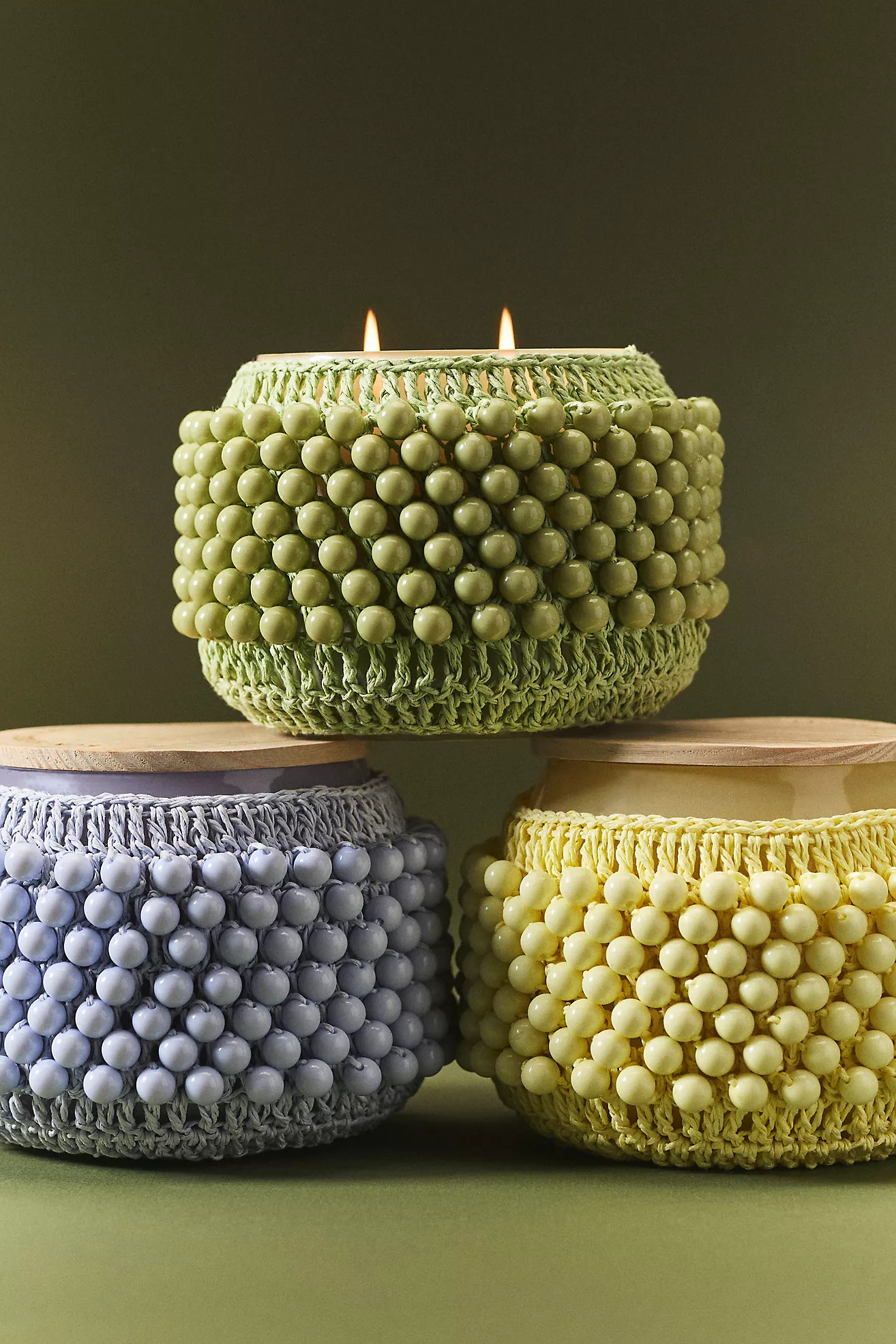 The Beaded Gather Candle by Anthropologie: Fruity Sun-Kissed Lemon | Anthropologie (US)