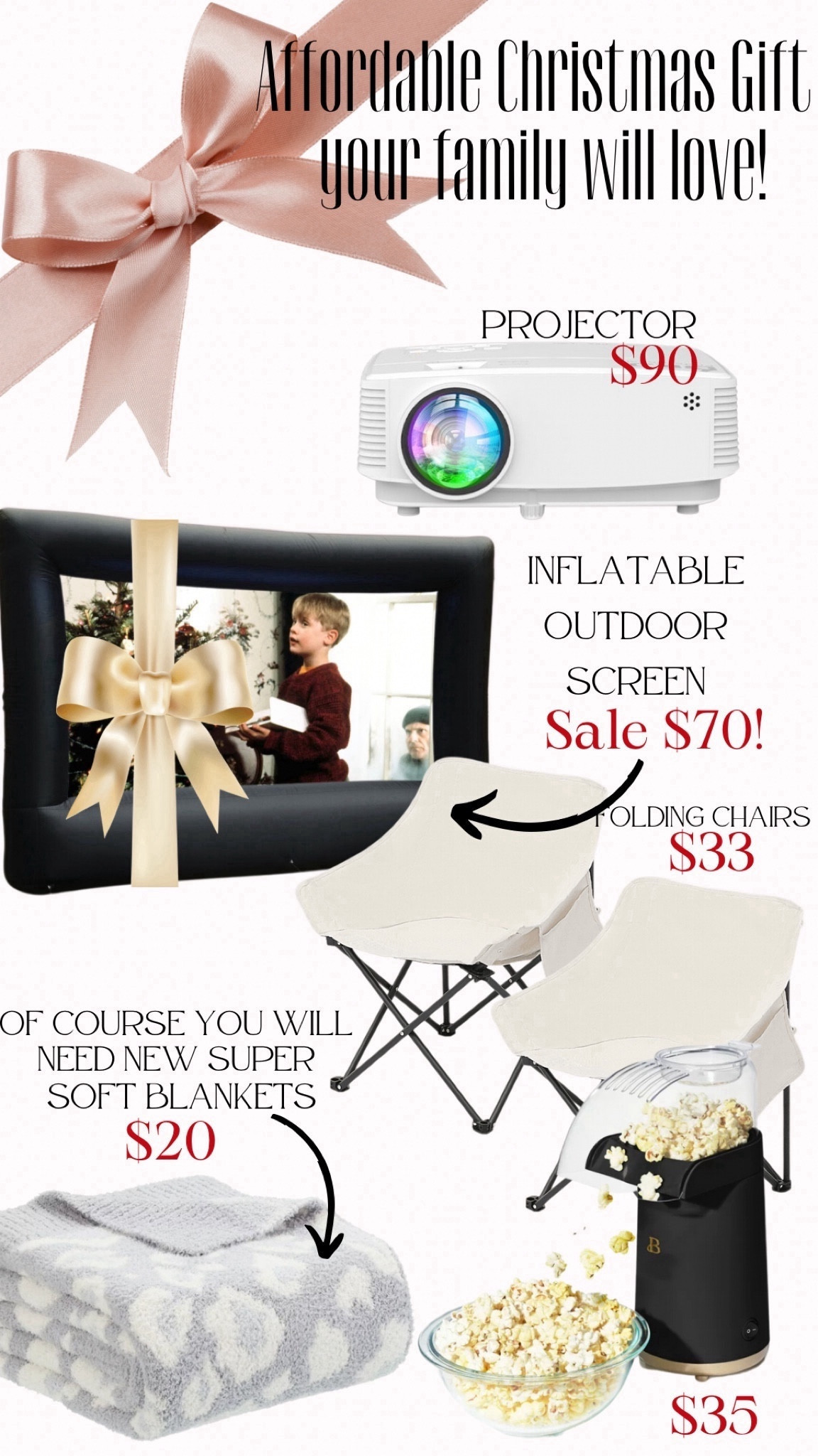 GIFT GUIDE
Give your family a gift they will all love this Christmas! Outdoor movies with each person having their own new lawn chair and super soft blanket! 
🤍
I promise, they will all love it! Even our grumpy teenagers. Hehe! 
🤍
Family gifts, Outdoor movies with the family, Family gifts under $200

#LTKGiftGuide #LTKHoliday #LTKfamily