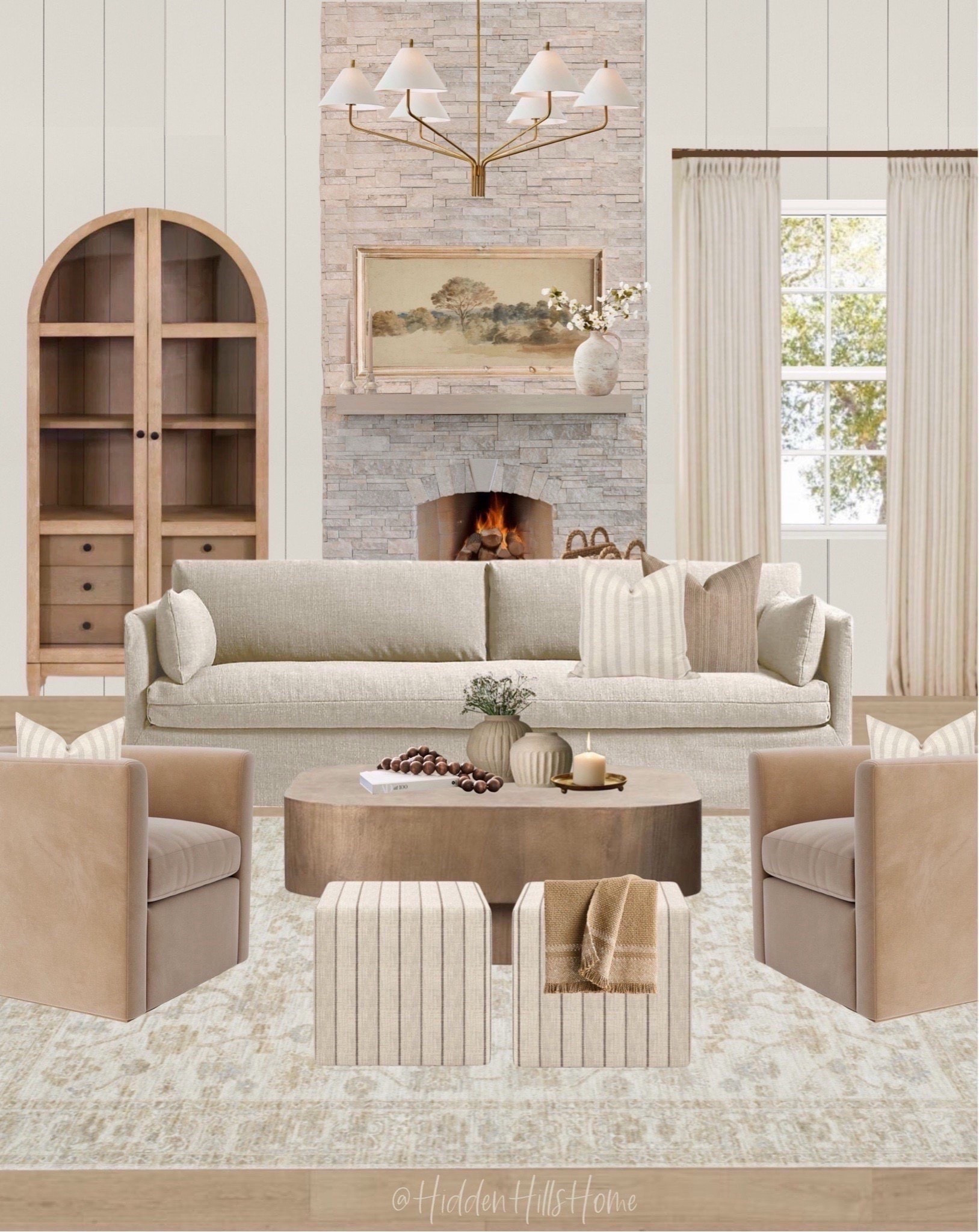 Living room decor, living room design ideas, home decor, coffee table decor ideas, living room inspiration #livingroom
Wall color is Sw Heron Plume 

#LTKSeasonal #LTKHome #LTKSaleAlert