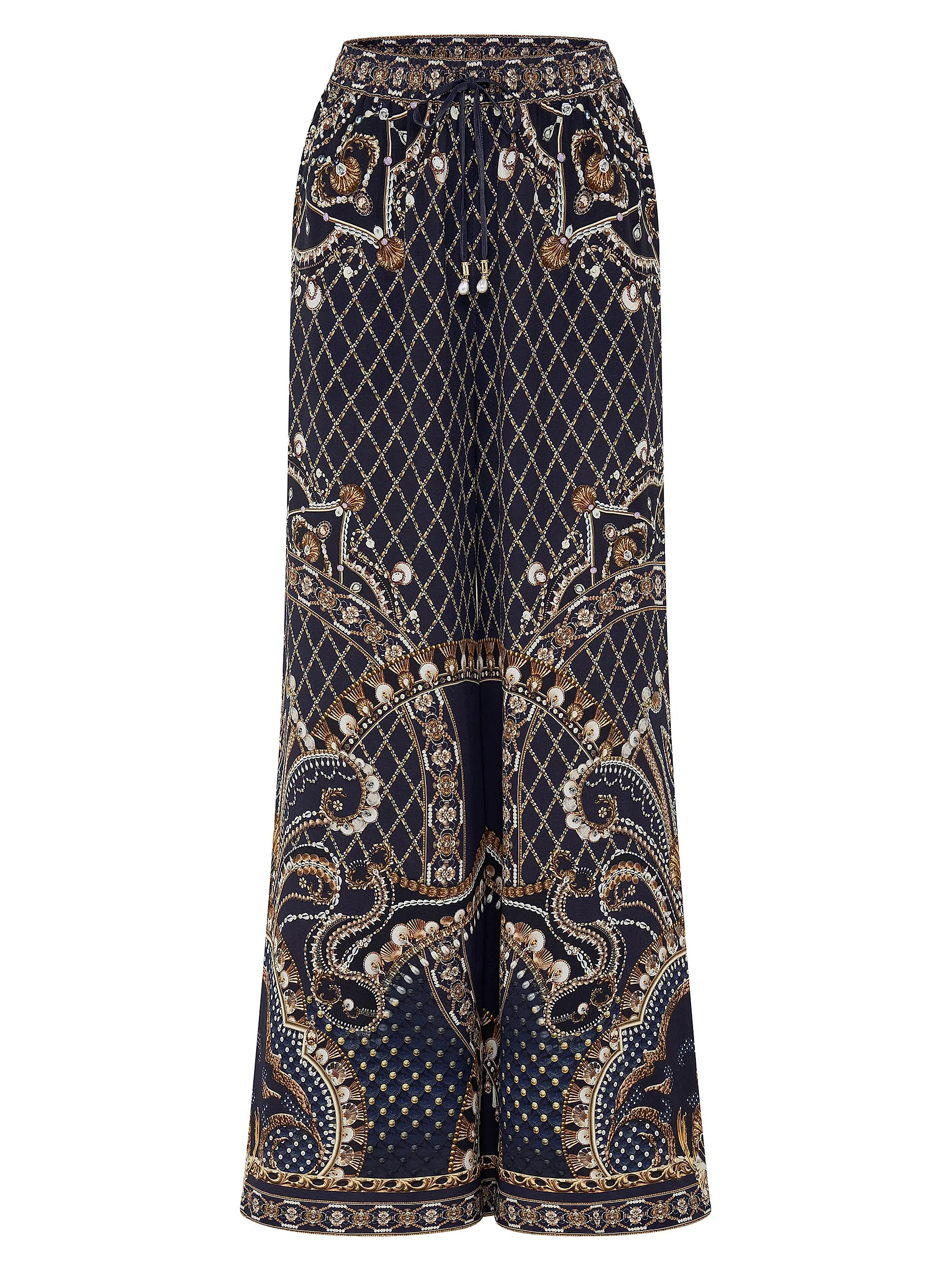 Printed Silk Wide-Leg Lounge Pants | Saks Fifth Avenue