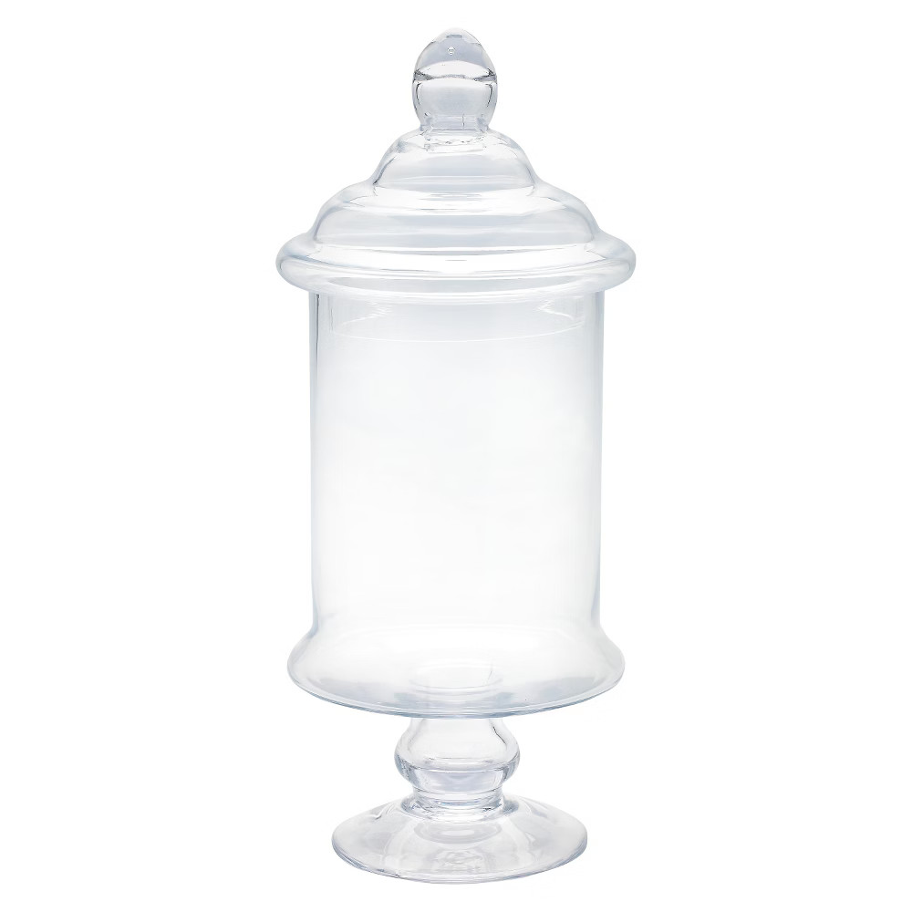 Diamond Star Glass Apothecary Jar with Lid Clear (15""x6.5"") | Target