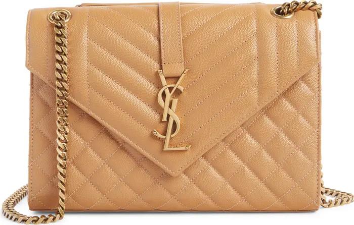Saint Laurent Monogram Leather Envelope Bag | Nordstrom | Nordstrom