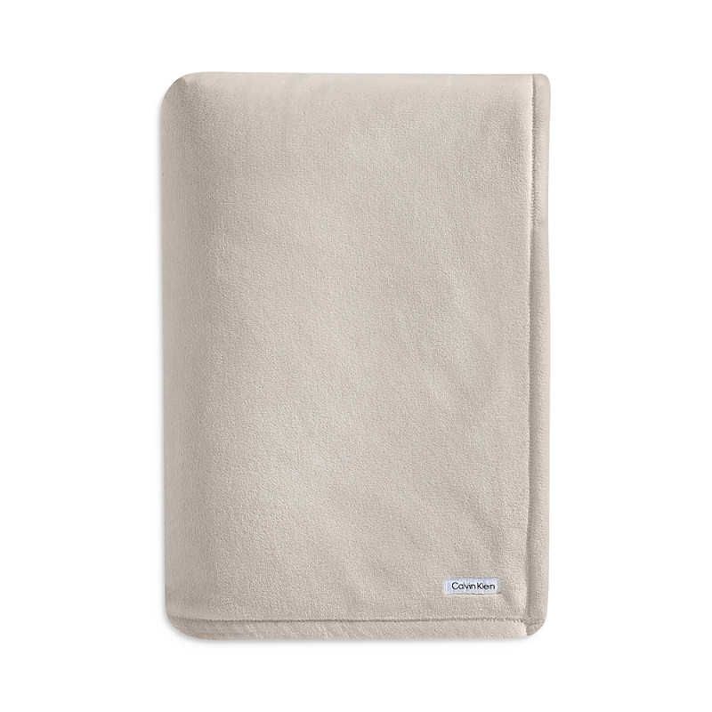 Calvin Klein Core Plush Solid Bed Blanket, Queen | Bloomingdale's (US)