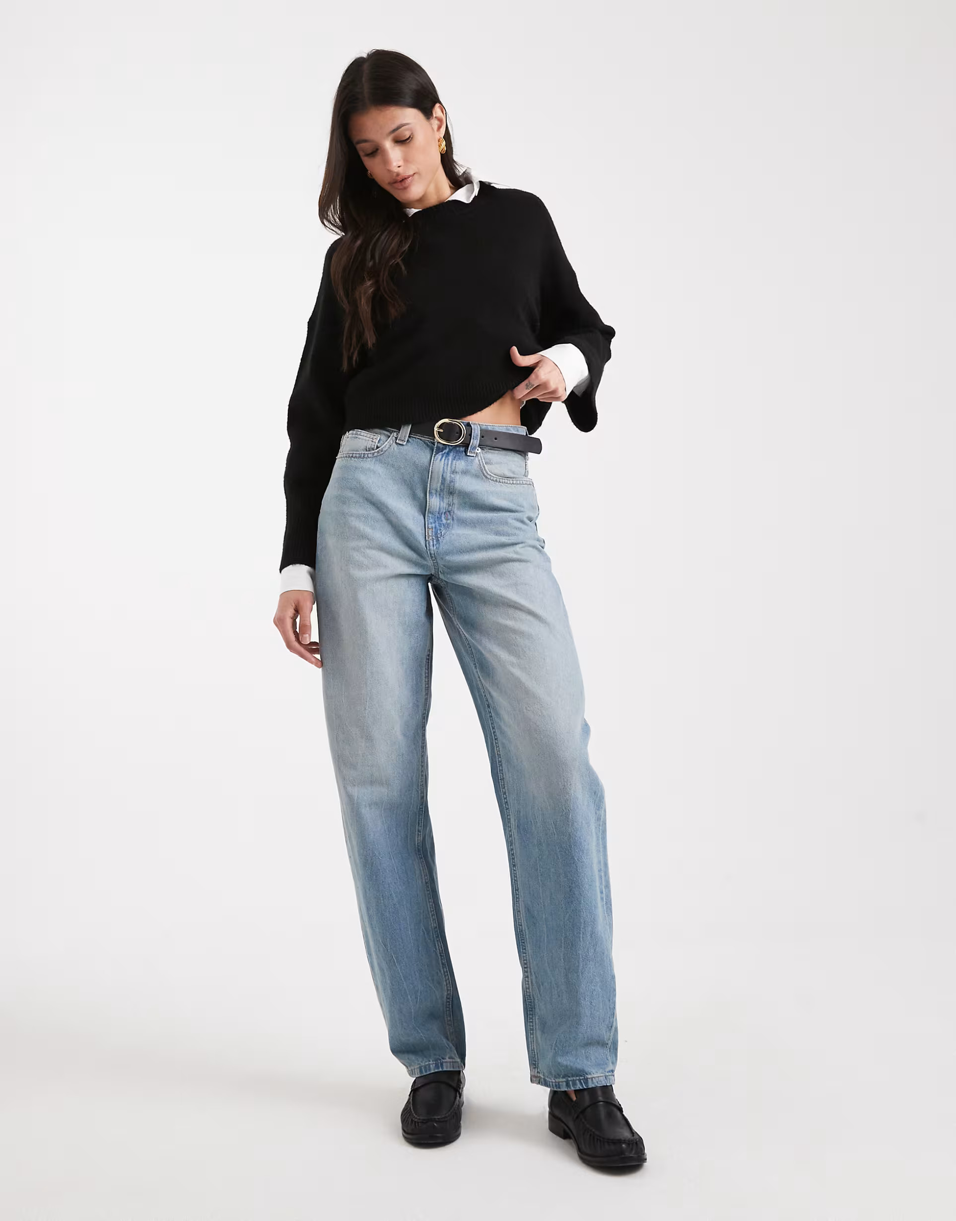 ASOS DESIGN Tall slim barrel leg jeans in vintage wash | ASOS | ASOS (Global)