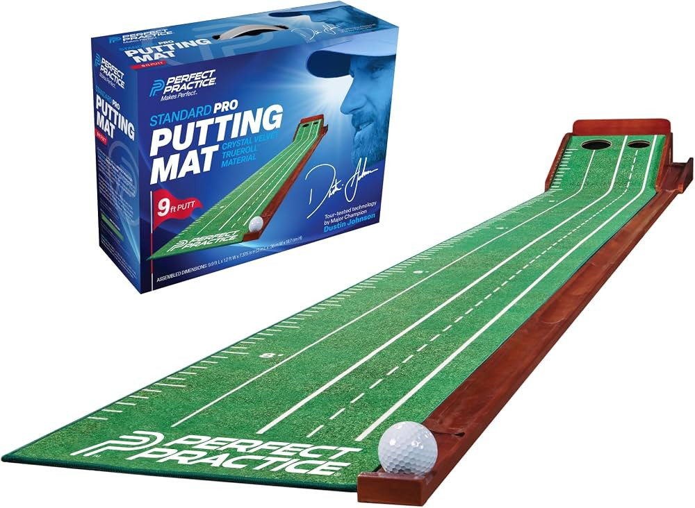 Perfect Practice Putting Mat & Chipping Net, Indoor & Outdoor Putting Green, Chipping Mat for Hom... | Amazon (US)