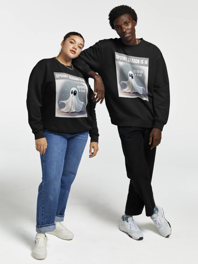 Boo Yah Ghost - Spooky Season is in Pullover Sweatshirt | Redbubble (US)