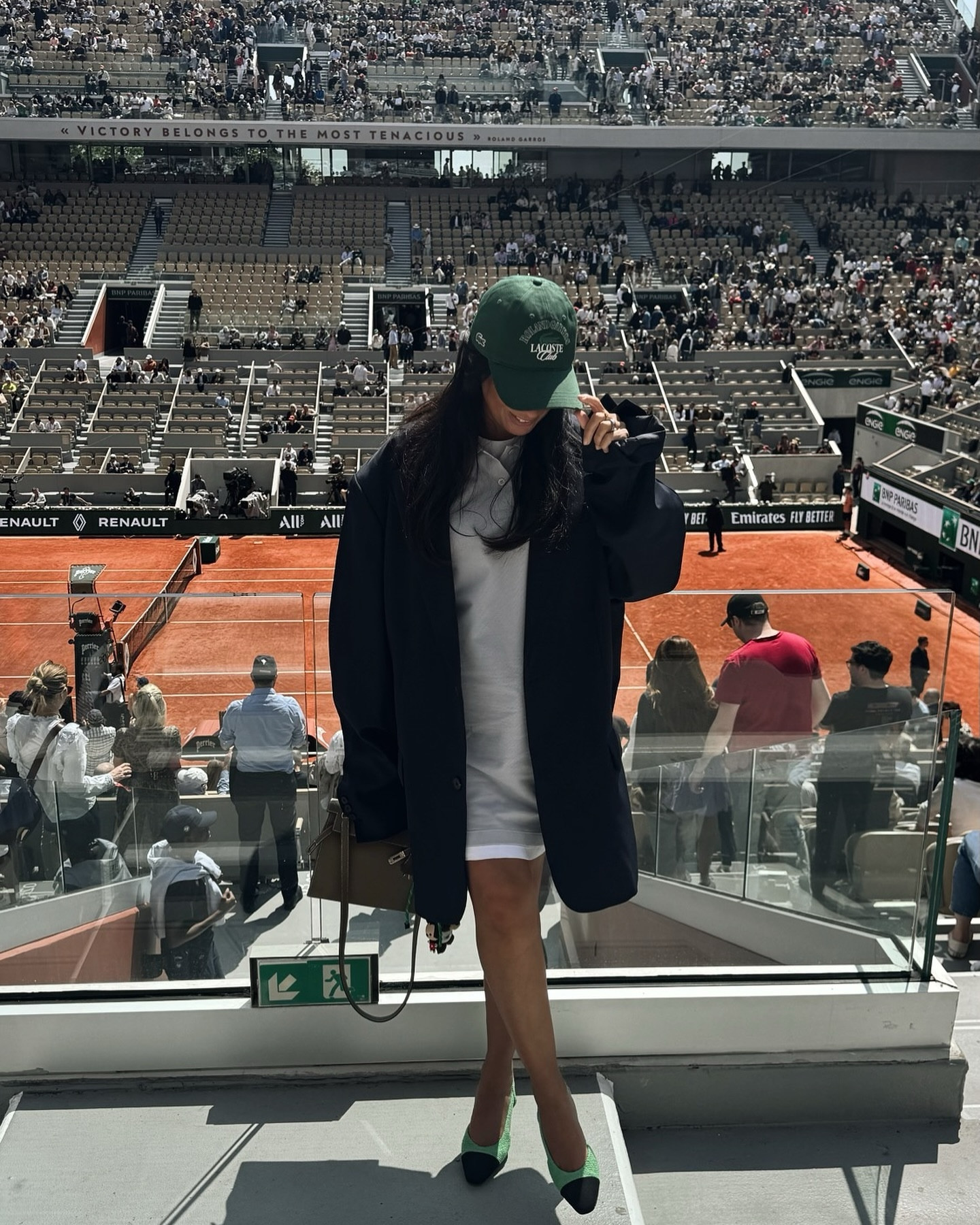 My Roland Garros outfit 🎾

C’était un rêve d’ado d’aller @rolandgarros . Un rêve que j’ai réalisé à 46 ans .  Merci @lacoste et @interparfums_official pour cette belle journée 

Invitation