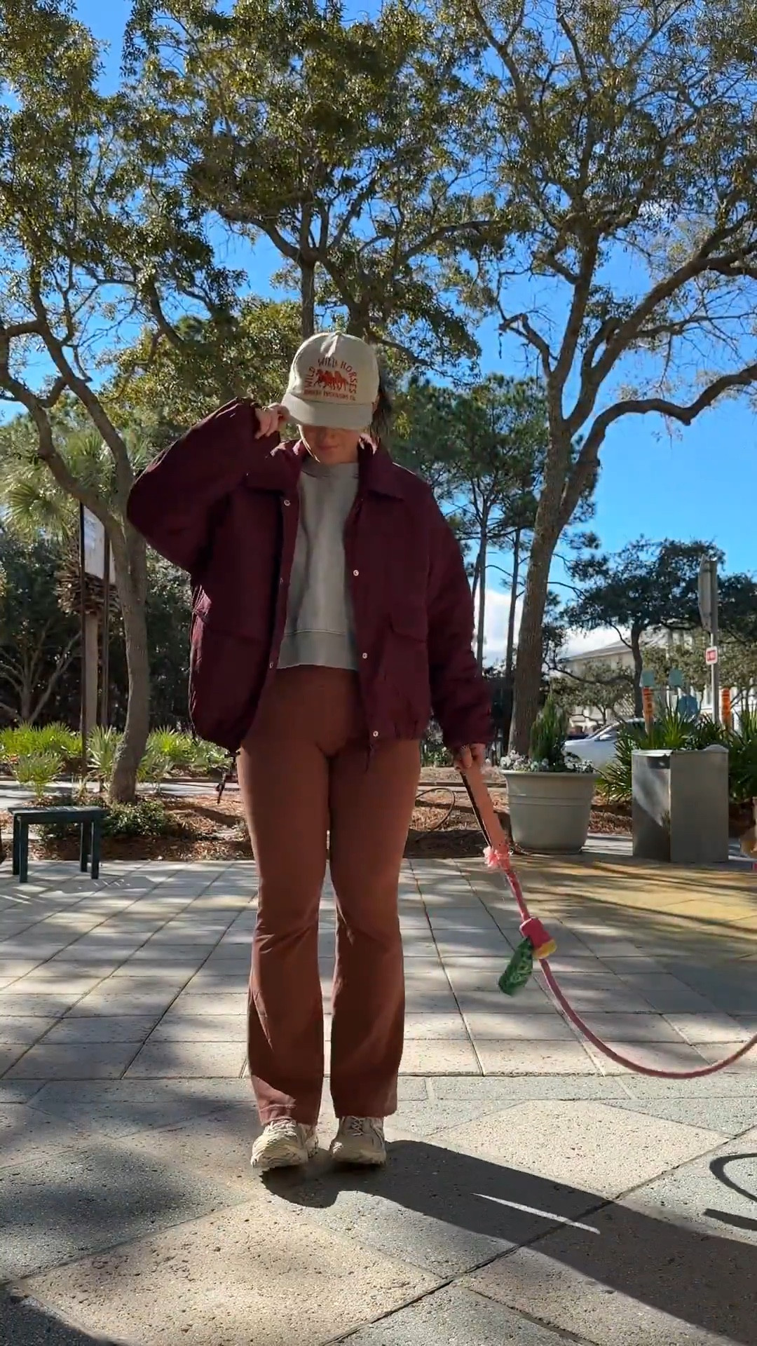 crewneck: small
jacket: medium
pants: 6