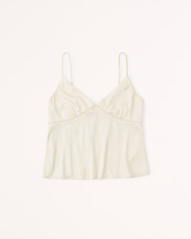 Women's Satin Jacquard Sleep Tank | Women's Intimates & Sleepwear | Abercrombie.com | Abercrombie & Fitch (US)