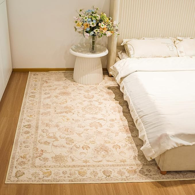 8x10 Soft Washable Area Rugs for Living Room and Bedroom, Non-Slip Stain Resistant Indoor Carpet,... | Amazon (US)