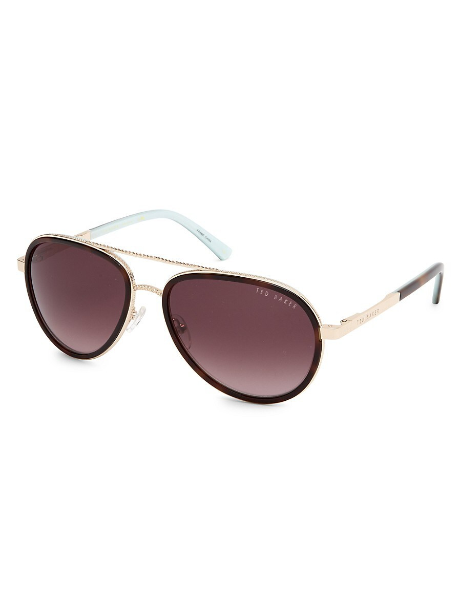 Ted Baker London Women's 58MM Aviator Sunglasses - Tortoise | Saks Fifth Avenue OFF 5TH