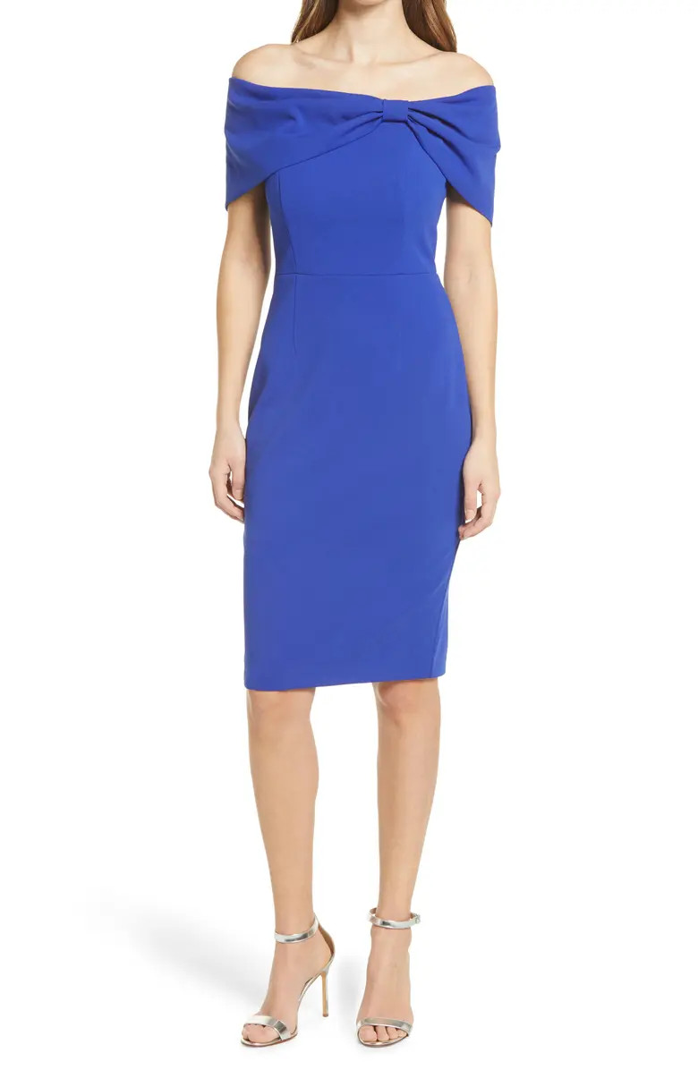 Off the Shoulder Sheath Cocktail Dress | Nordstrom | Nordstrom