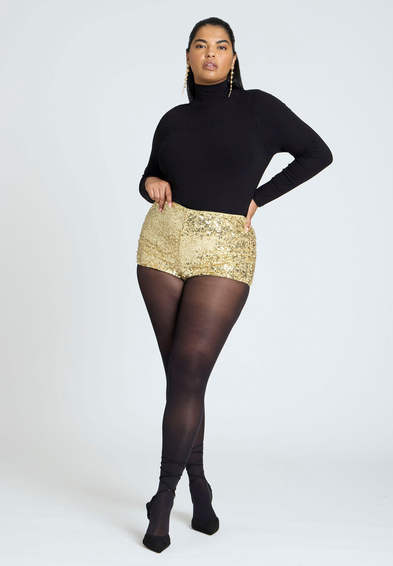 Sequin Hot Short | Eloquii