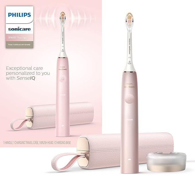 Philips Sonicare 9900 Prestige Rechargeable Electric Power Toothbrush with SenseIQ, Pink, HX9990/... | Amazon (US)