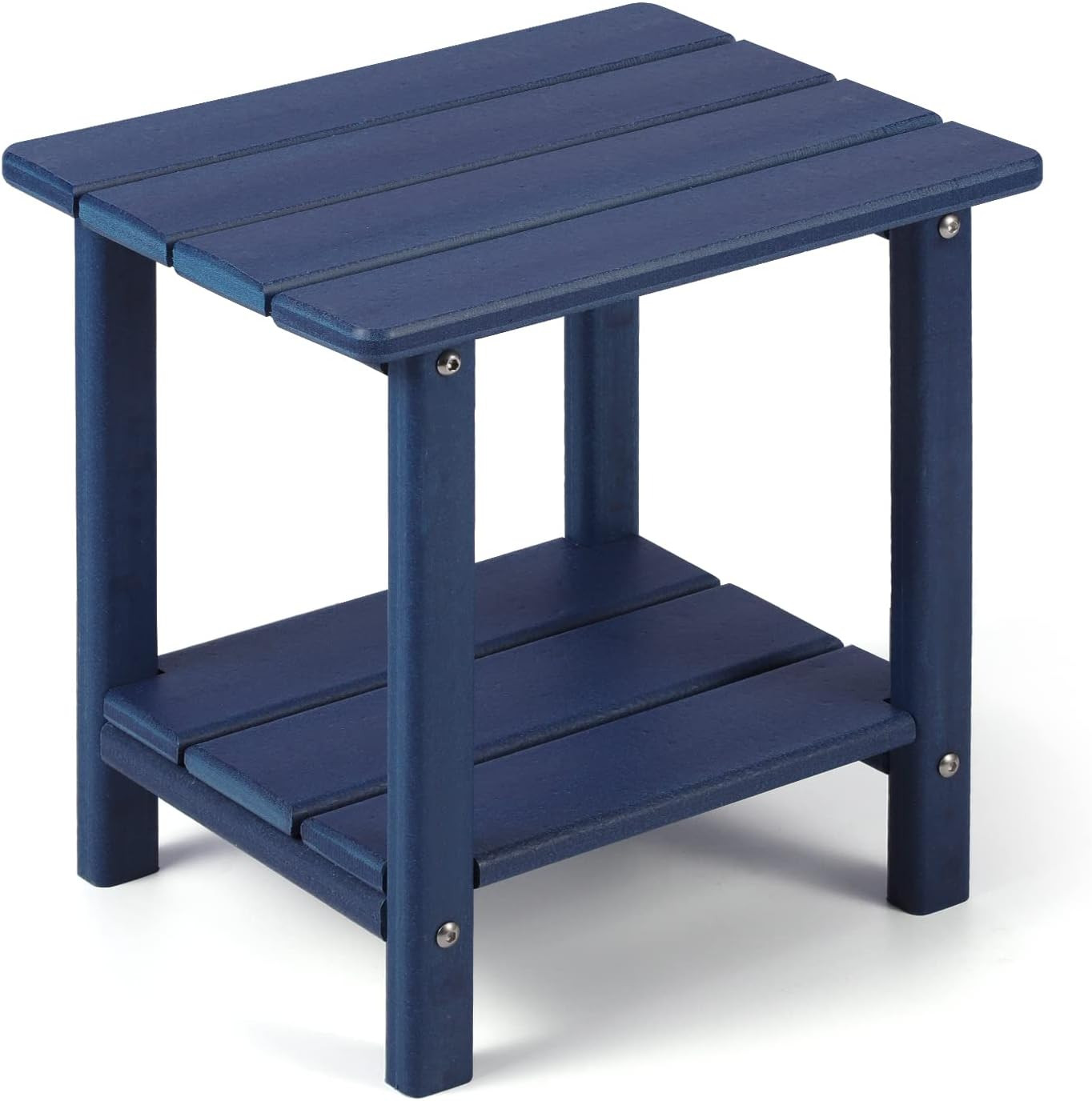 Amazon.com: Apolimi Adirondack Outdoor Side Table, 2-Tier Sturdy Patio End Table Weather Resistan... | Amazon (US)