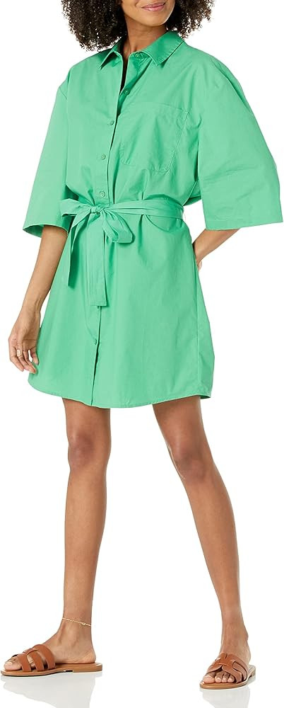 The Drop Women's Dakota Belted Mini Shirt Dress | Amazon (US)