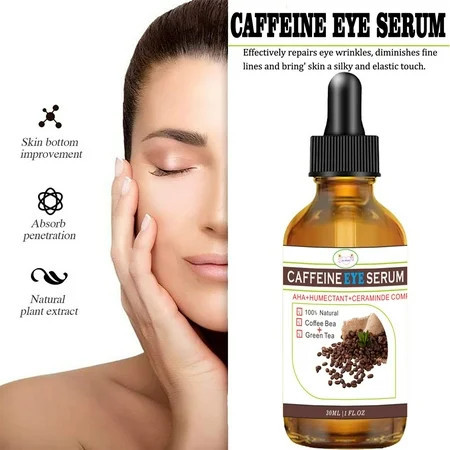 Dunxiashangmao Health and Beauty 30ml Caffeine Black Eye Socket Eye Cream Eye Massage Cream white | Walmart (US)
