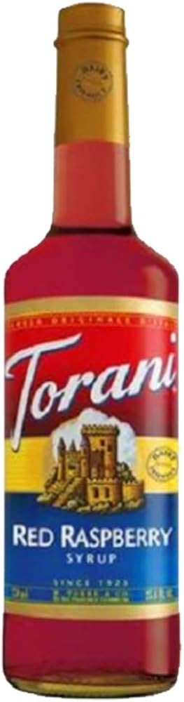 Torani Red Raspberry Syrup, Dairy Friendly 750mL | Amazon (US)