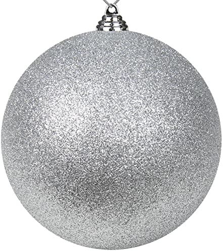 Christmas Ornaments Balls 7.1" Large Christmas Decorations Xmas Tree Shatterproof Big Silver Christm | Amazon (US)