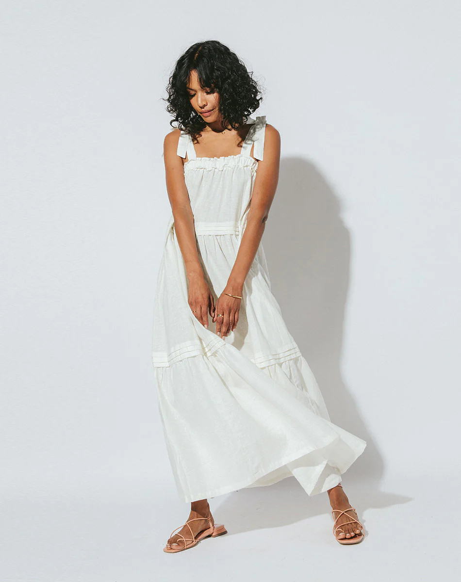 Abigail Ankle Dress Ivory | Cleobella | Cleobella LLC