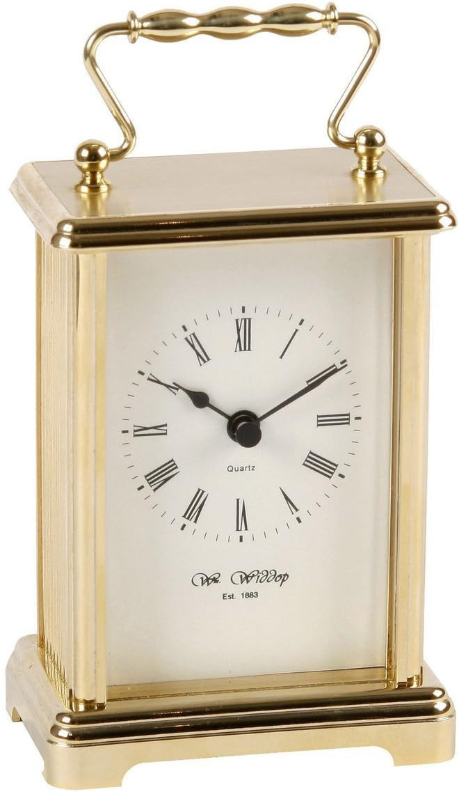 Widdop and Bingham Gold finish Carriage Clock by Widdop | Amazon (UK)