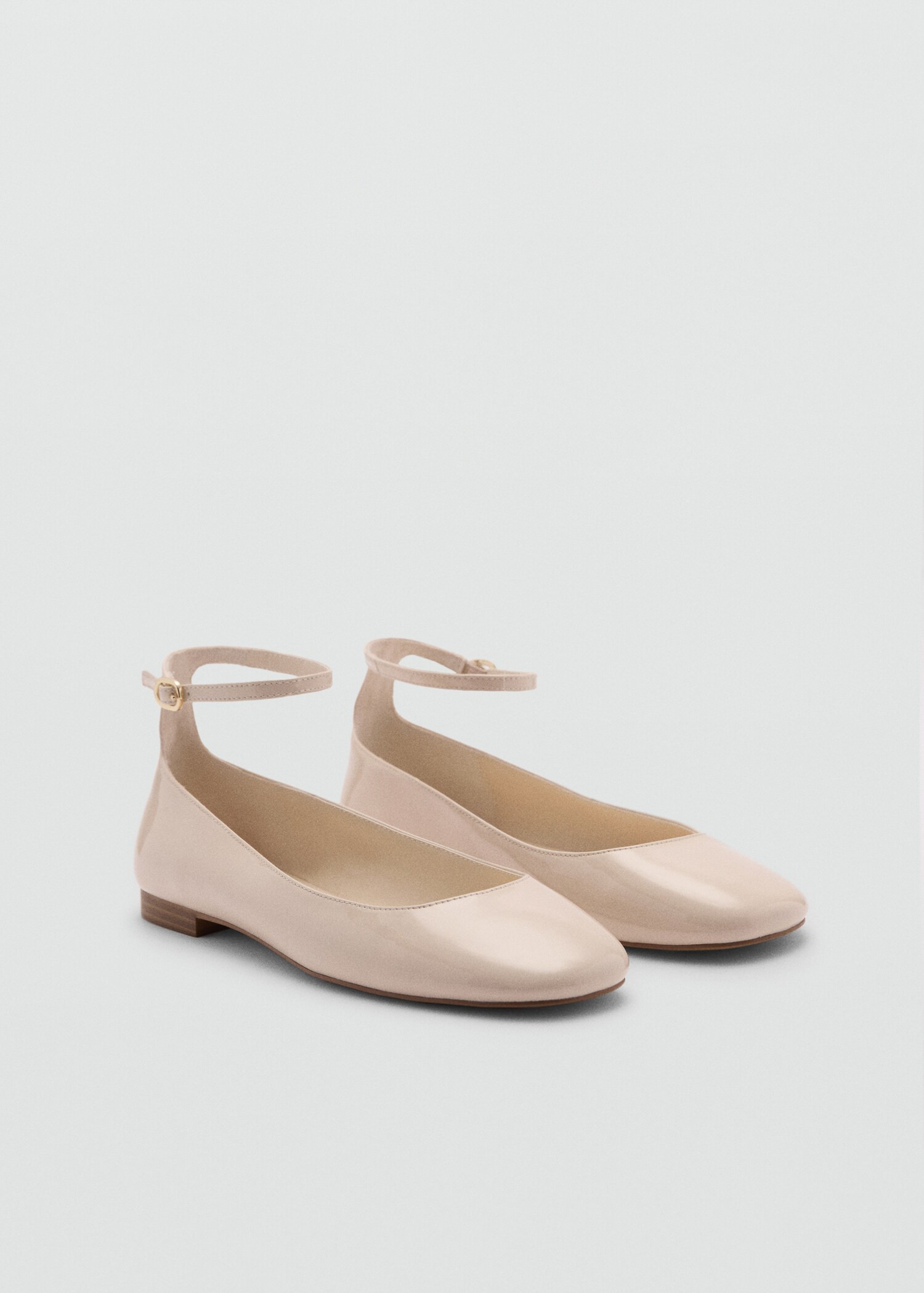 Patent leather-effect ballet flats - Women | MANGO United Kingdom | MANGO (UK)