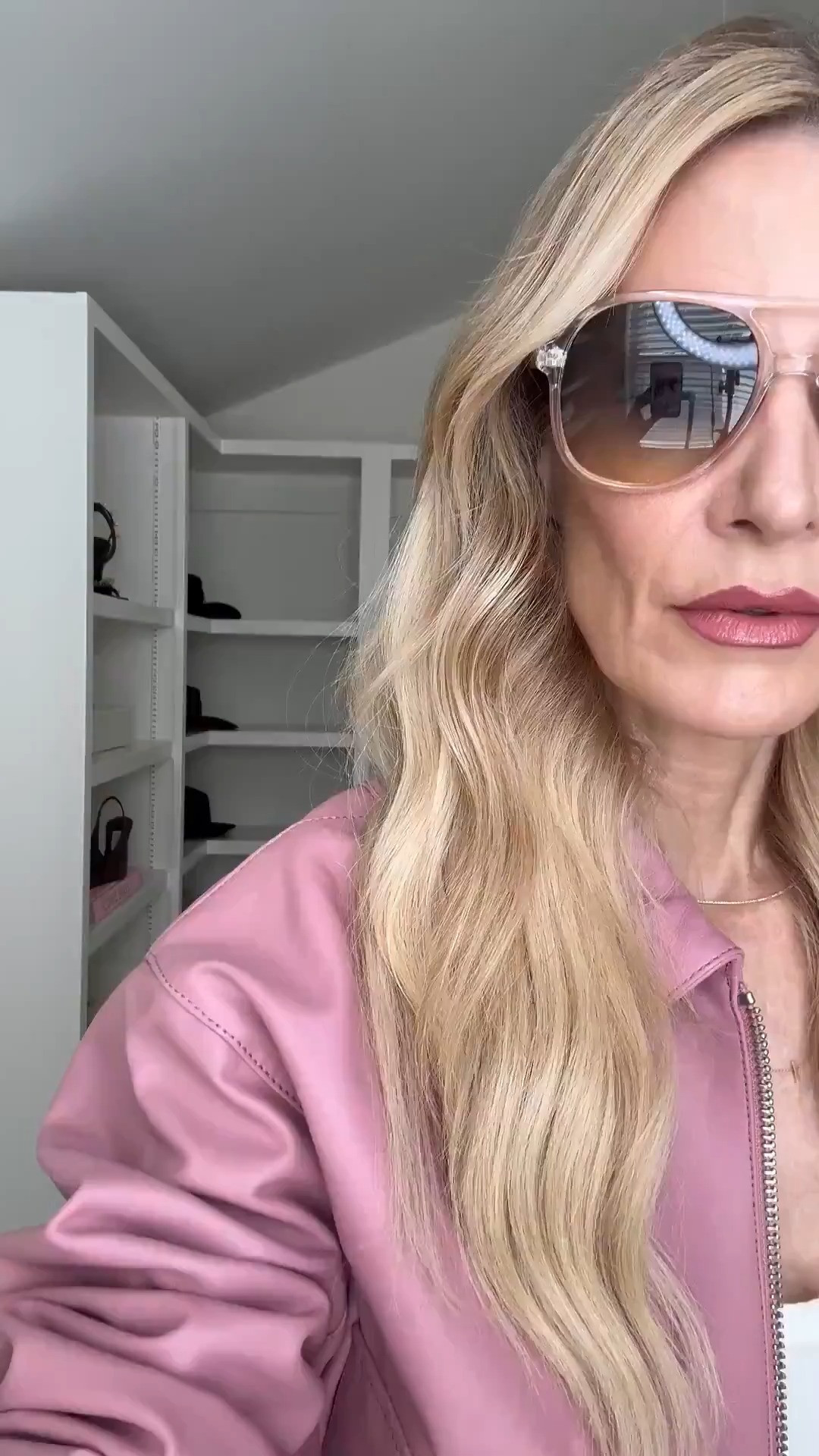 Pink perfection for today’s OOTD 💕 I’m obsessed with this gorgeous pink leather bomber jacket—such a fun pop of color for spring. I paired it with these under-$100 Levi’s in the perfect slouchy straight leg fit and finished the look with this incredibly chic tan suede clutch. Effortless, elevated, and so easy to wear. Everything runs true to size: wearing an XS in the jacket and 24 in the denim. Linked for you!  

 

#LTKootd #LTKSeasonal #LTKOver40