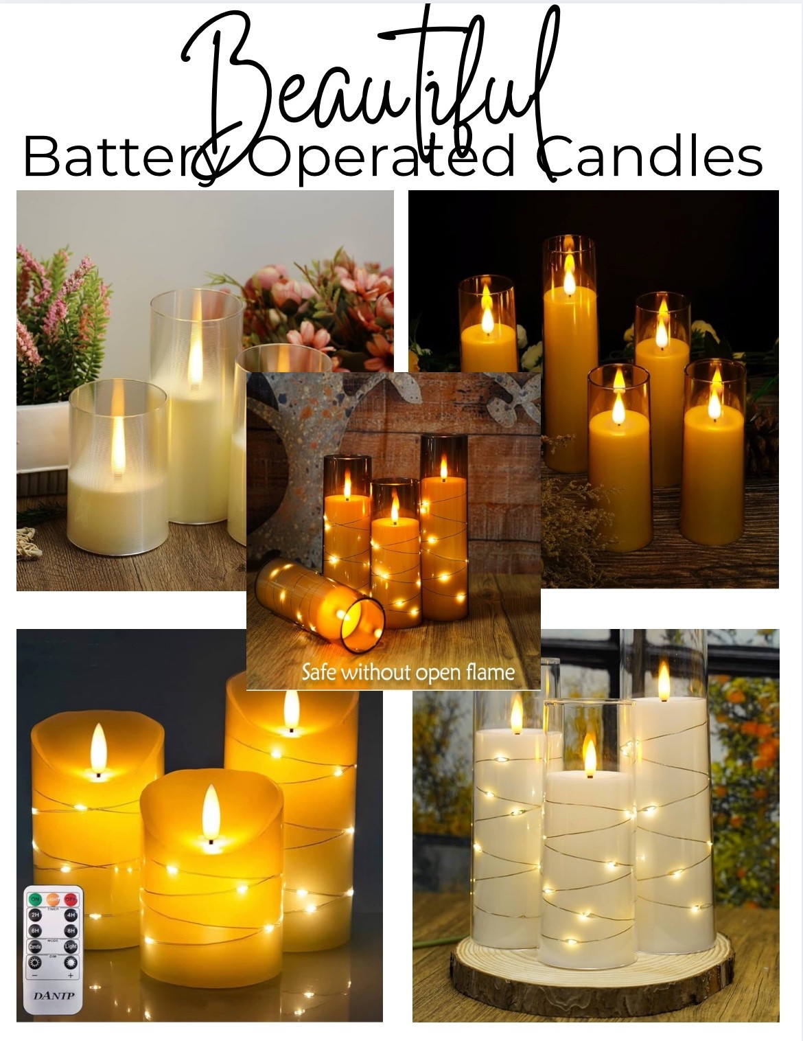 Beautiful Battery Operated Candles from Amazon 

#LTKFamily #LTKU #LTKHome