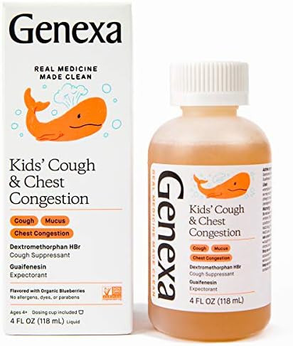 Genexa Kid’s Liquid Cough & Chest Congestion Medicine | Multi-Symptom Congestion Relief | Homeo... | Amazon (US)