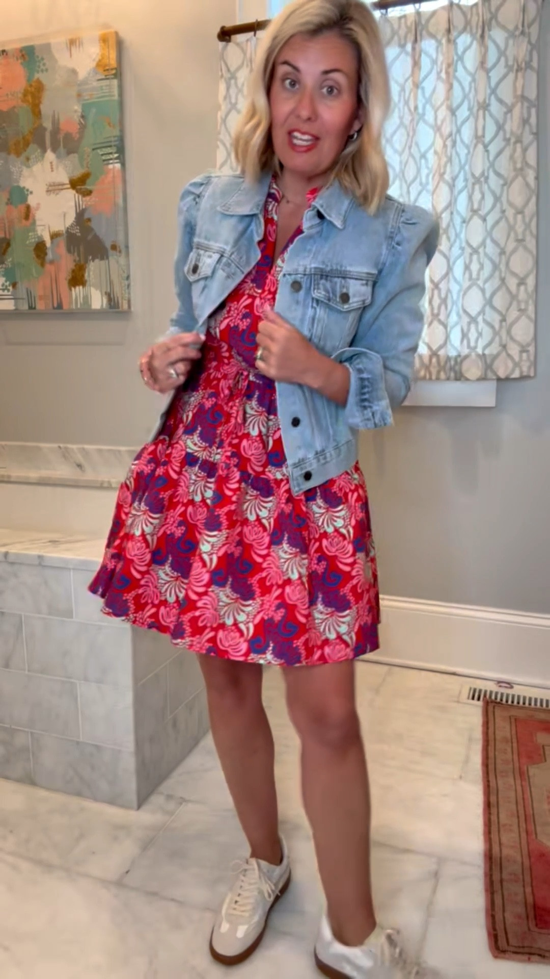 A fabulous spring dress with sneakers & a denim jacket is how we are heading into Spring! Natasha killed it with this one! 
Dress & Jacket - small
Shoes - 8


#LTKmomlife #LTKdayinmylife #LTKootd