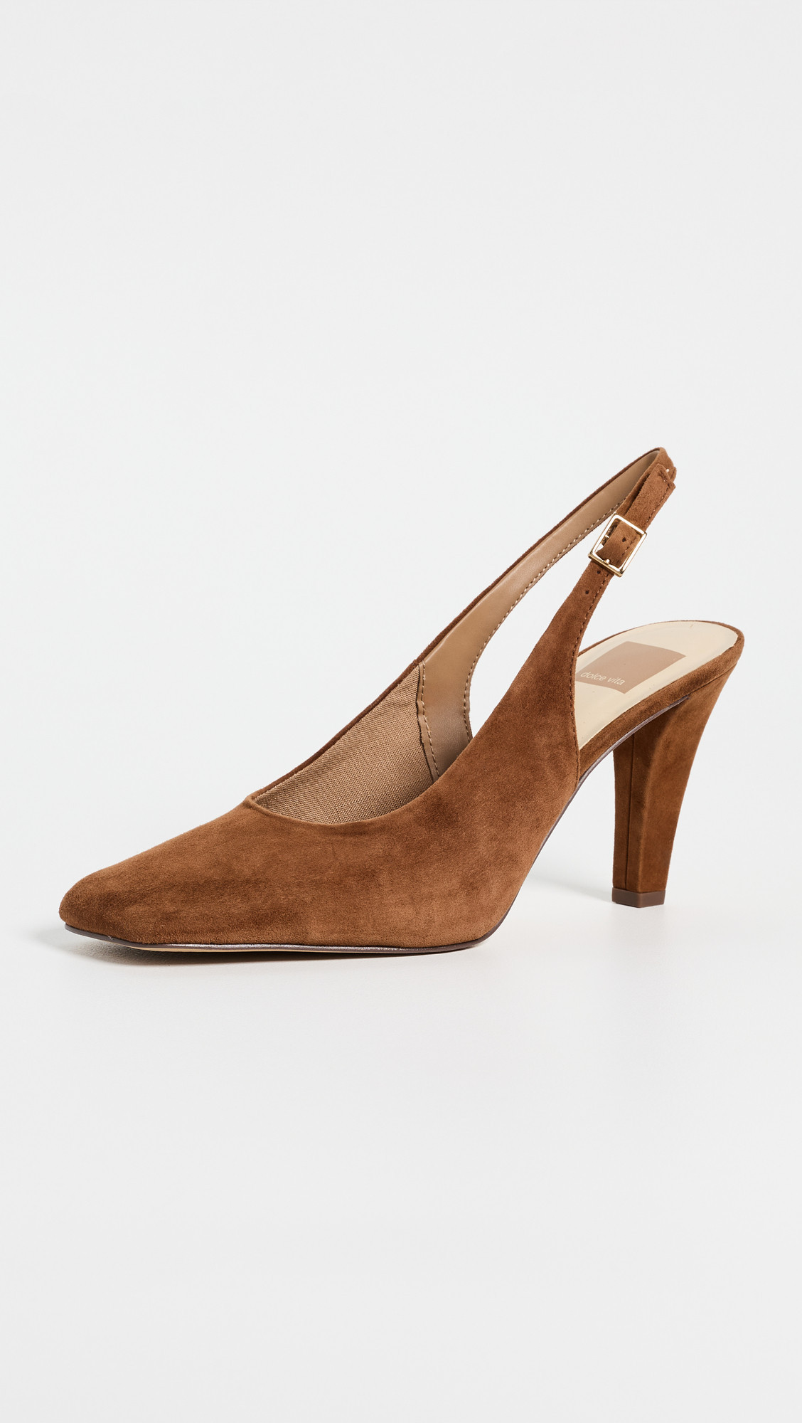 Dolce Vita Gessia Slingback Suede Heels Rust Suede 6 | Shopbop
