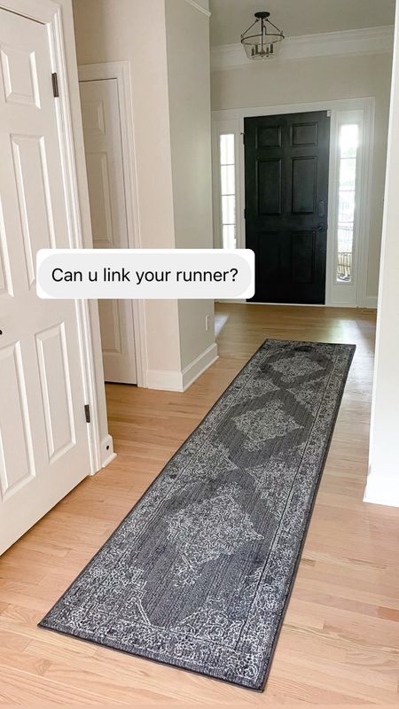 Hallway runner. Black rug. Black runner. Black carpet runner  

#LTKunder100 #LTKunder50 #LTKhome
