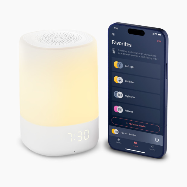 Nanit Sound Machine and Night Light in White Size 5"" x 3.5"" x 3.5 | Babylist