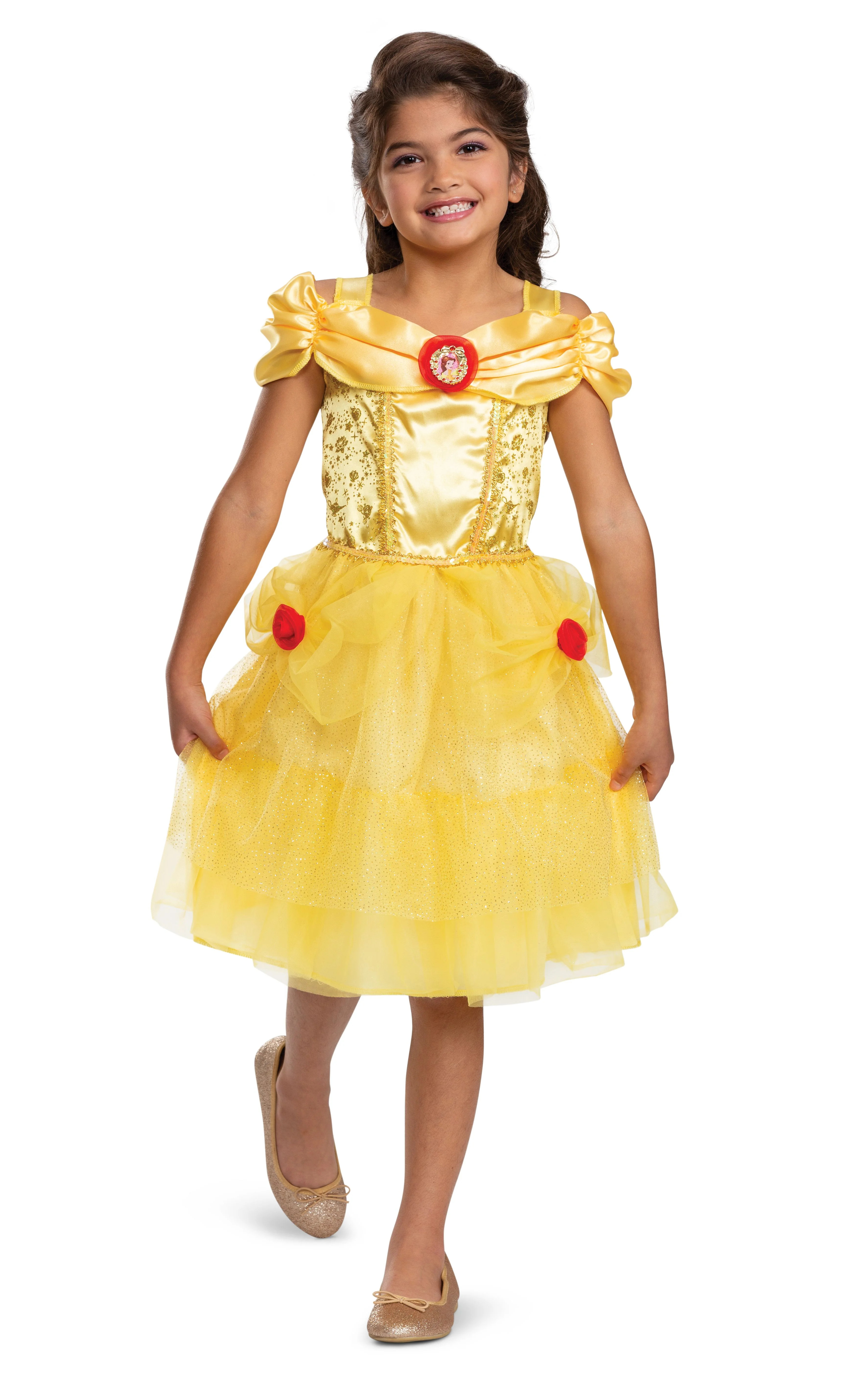 Disguise Disney Princess Belle Exclusive Classic Girl Costume - Walmart.com | Walmart (US)