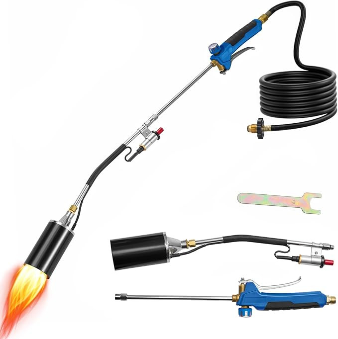 Propane Torch Weed Burner Kit,Weed Torch 1,200,000 BTU Blow Torch, Flamethrower with Turbo Trigge... | Amazon (US)
