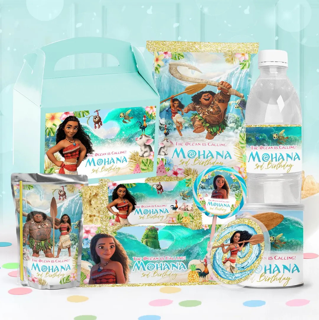 Moana Party Package, Moana Birthday Printables, Moana Party Kit, DIGITAL FILE ONLY 0046 - Etsy | Etsy (US)