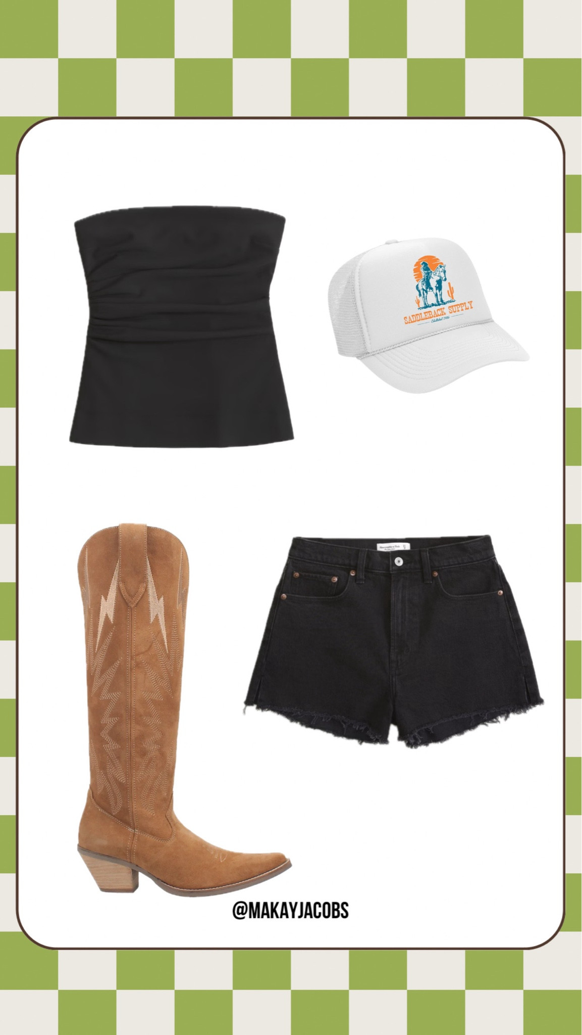 Country Concert Outfit | Cowboy Boots | Boots | Tube Top | Snapback | Trucker Hat | Denim Shorts | Denim | All Back Outfit | Morgan Wallen Concert Outfit | Nashville Outfit 

#LTKU #LTKSeasonal #LTKStyleTip