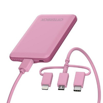 OtterBox Portable Charging Kit Standard 5,000 mAh 3-IN-1 Cable - Cake Pop (78-80147) - New | Target