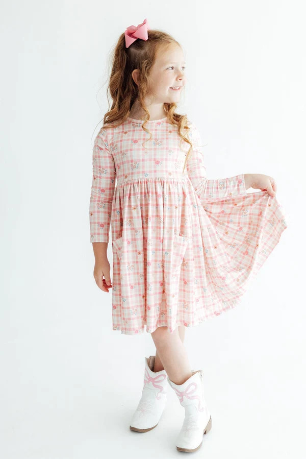 Off the Grid L/S Pocket Twirl Dress | Mila & Rose